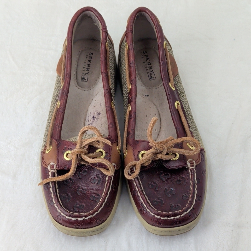 Sperry Top-Sider 9102898 Angelfish Embossed‎ Anchor Boat Shoes
